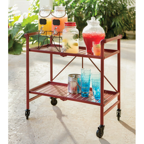 Winston Porter Caronda Winston Porter Bar Cart Metal & Reviews Wayfair